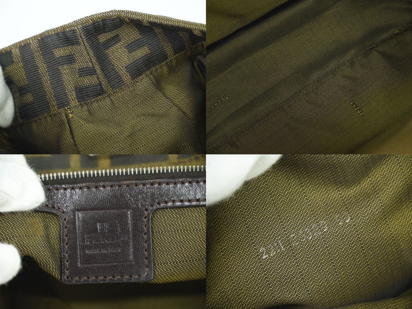 FENDI ズッカ トートバッグ ブラウン 26329