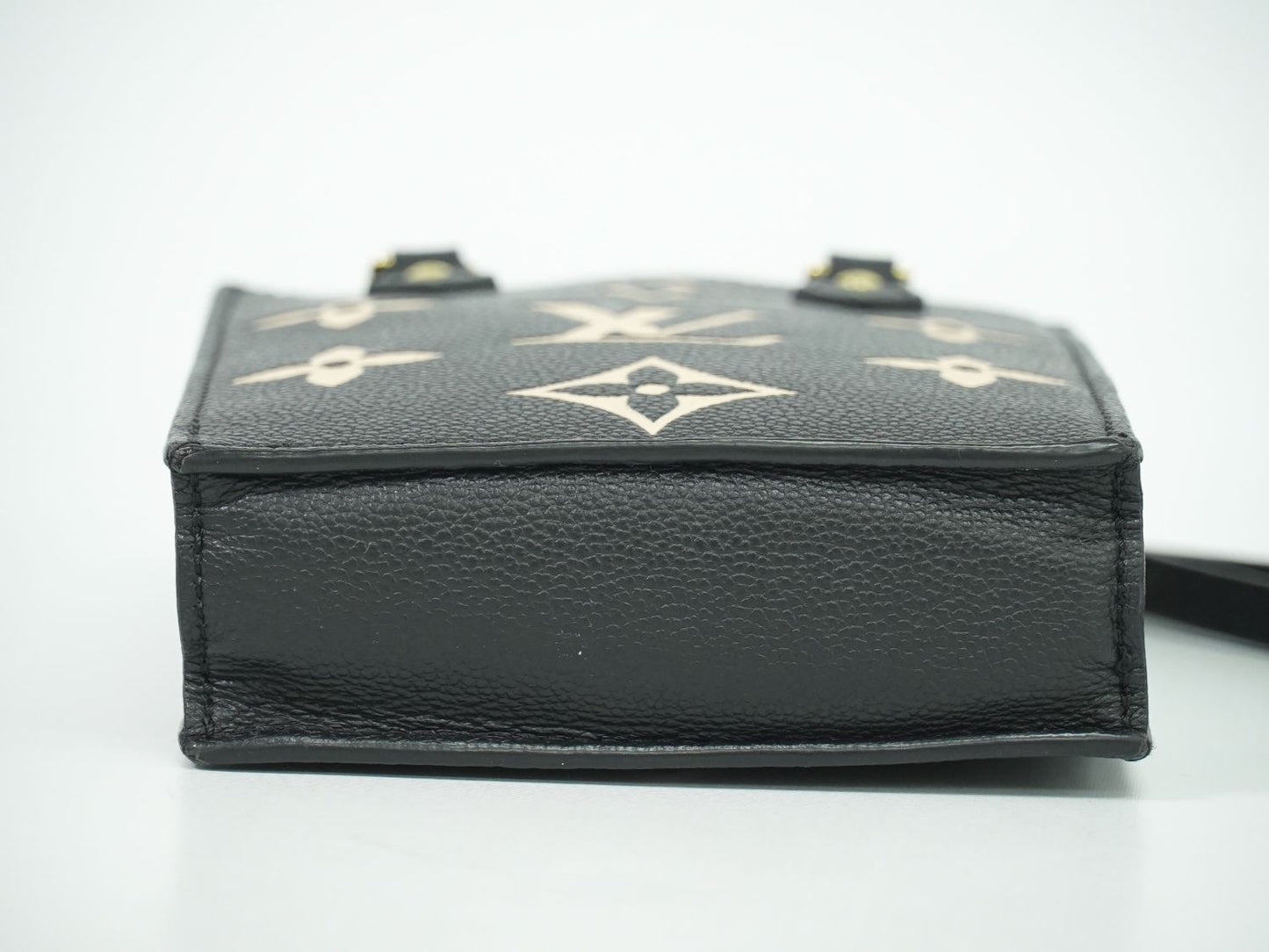 LOUIS VUITTON プティット サックプラ モノグラム アンプラントレザー 2WAY ショルダーバッグ ブラック M57937