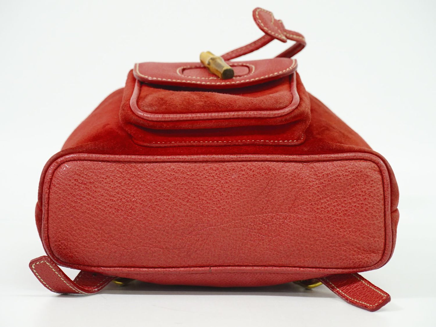 GUCCI バンブー ミニ リュックサック レッド