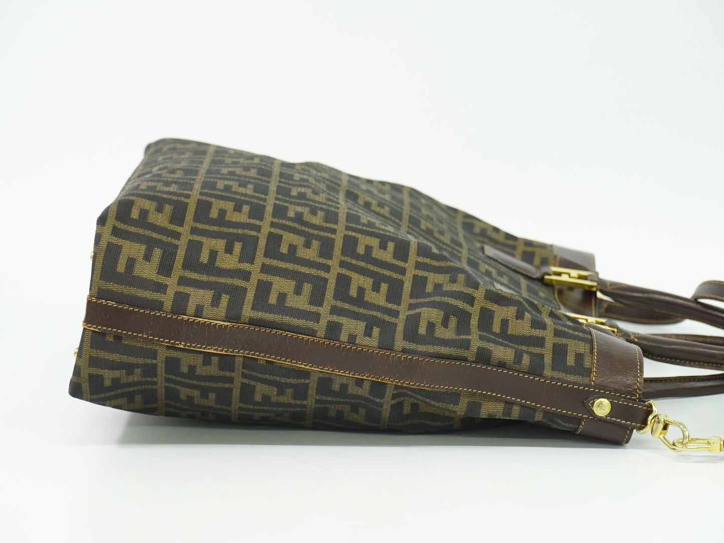 FENDI ズッカ 2WAY ショルダーバッグ ブラウン 15096