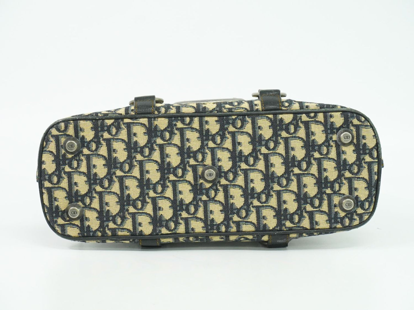 Christian Dior トロッター ハンドバッグ ネイビー