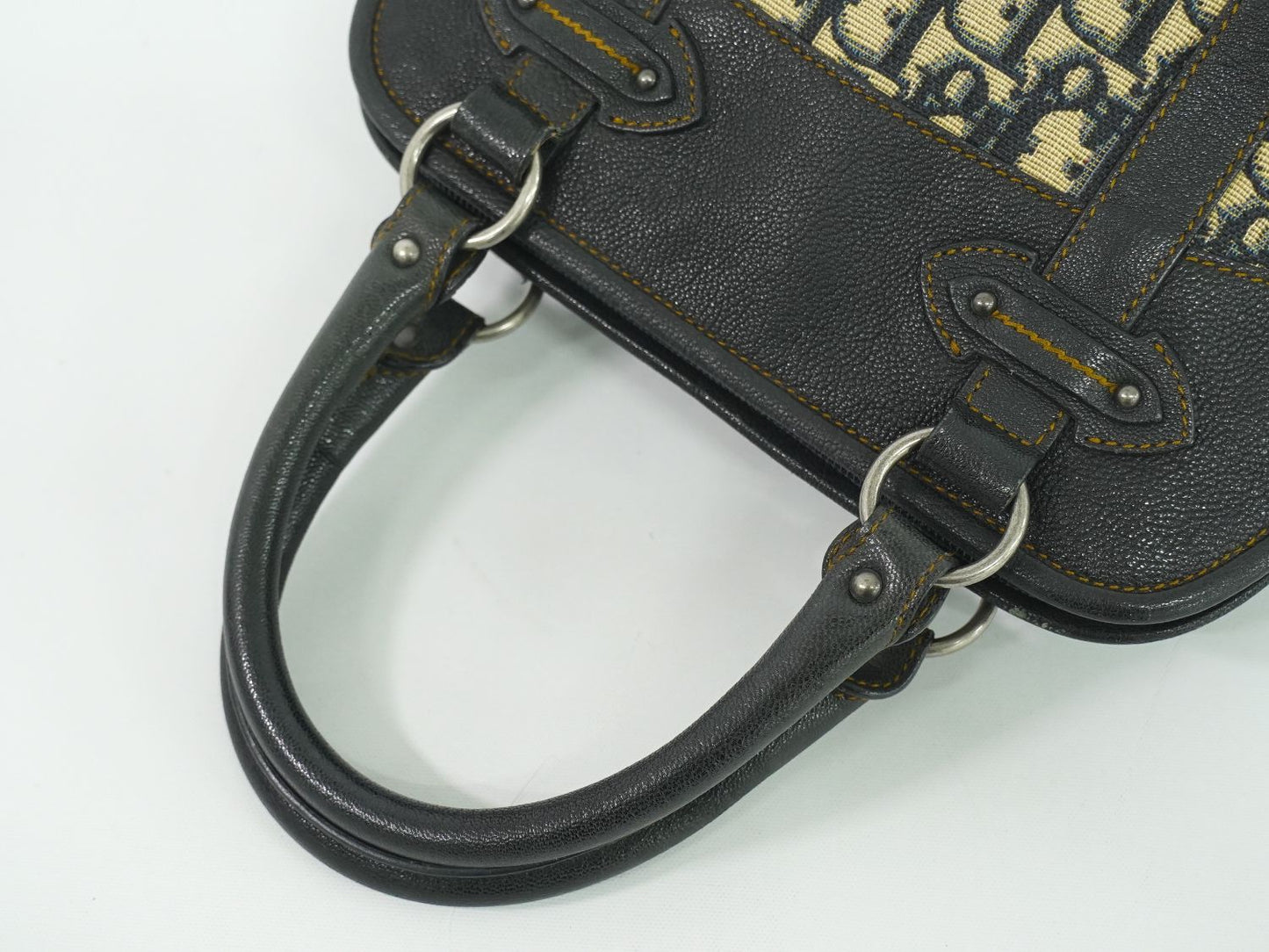 Christian Dior トロッター ハンドバッグ ネイビー