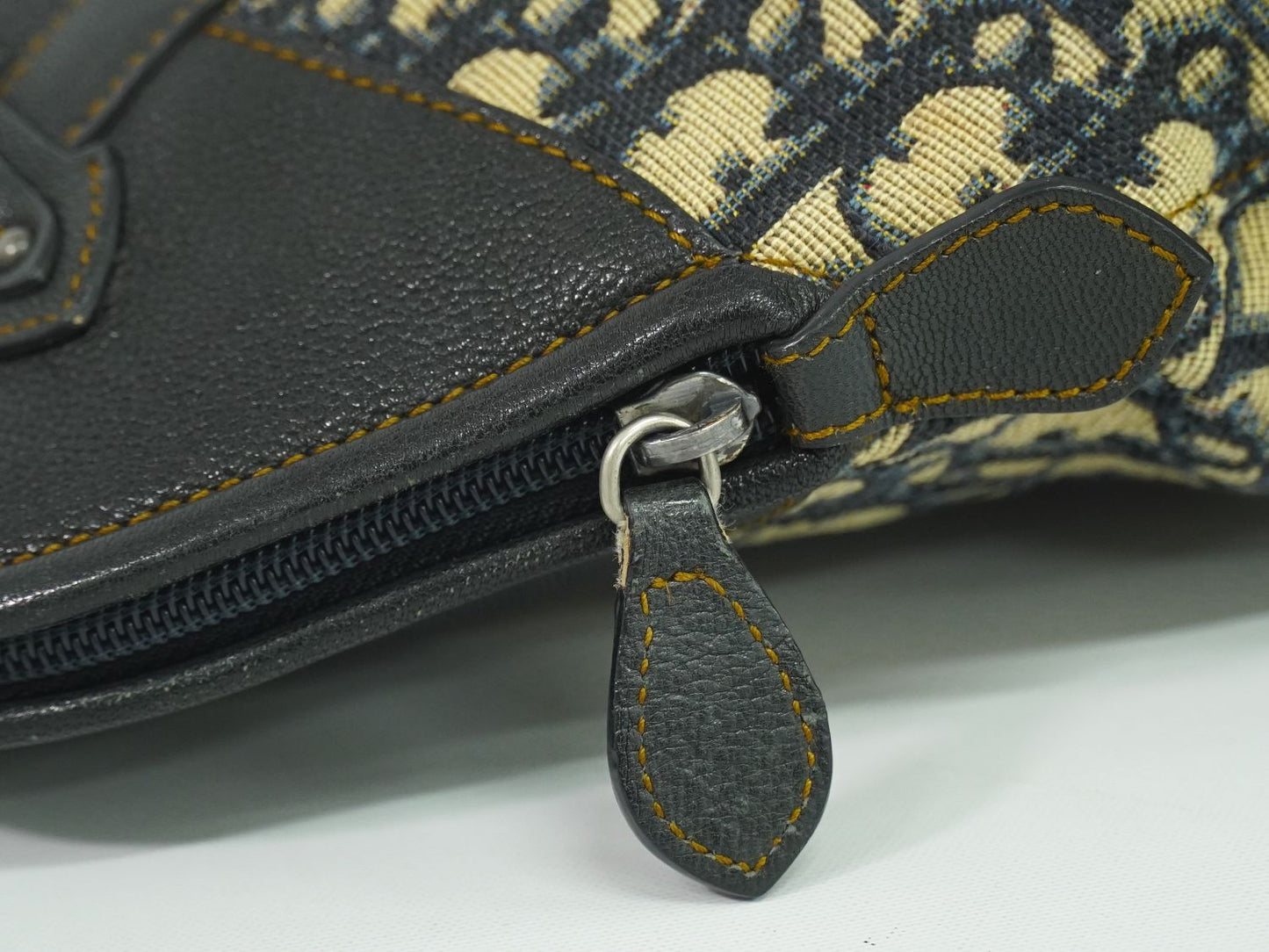 Christian Dior トロッター ハンドバッグ ネイビー