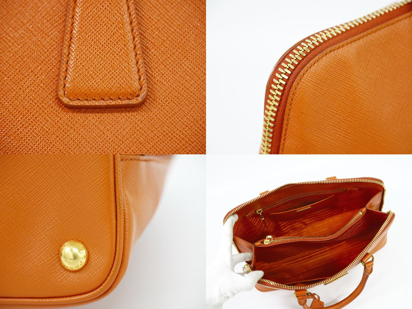 PRADA ハンドバッグ オレンジ