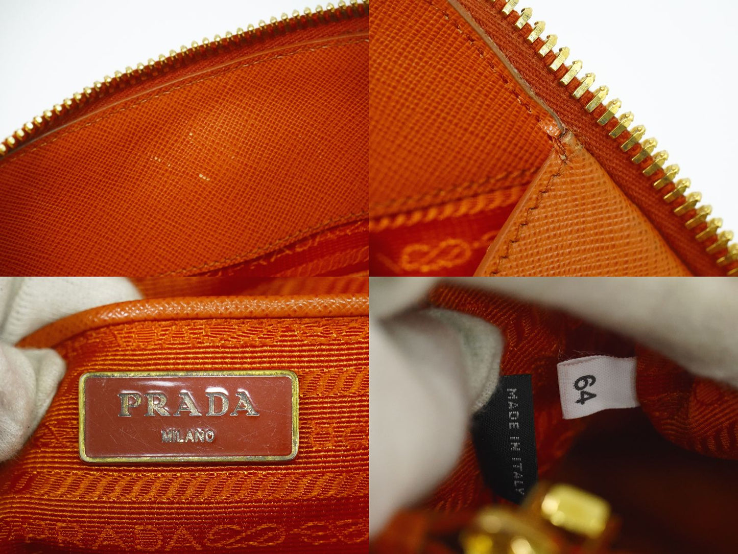 PRADA ハンドバッグ オレンジ