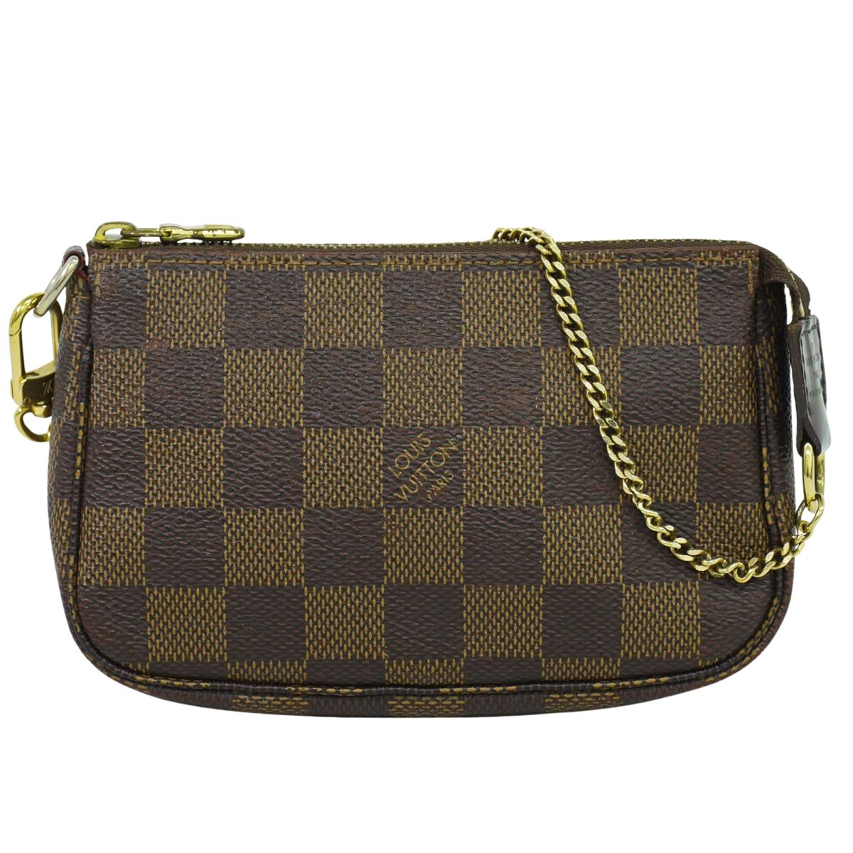 LOUIS VUITTON ミニ ポシェットアクセソワール ダミエエベヌ ポーチ N58009