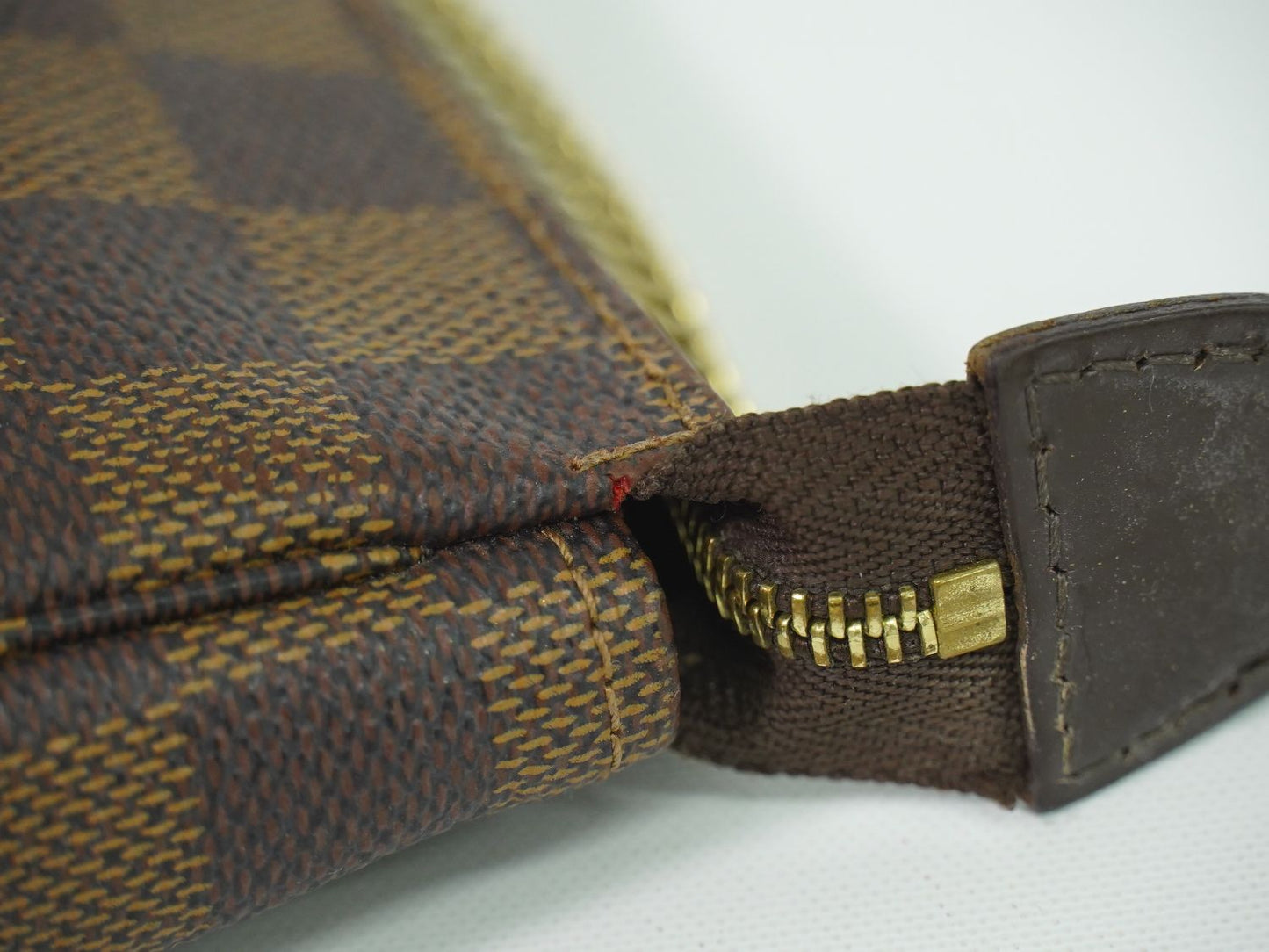 LOUIS VUITTON ミニ ポシェットアクセソワール ダミエエベヌ ポーチ N58009