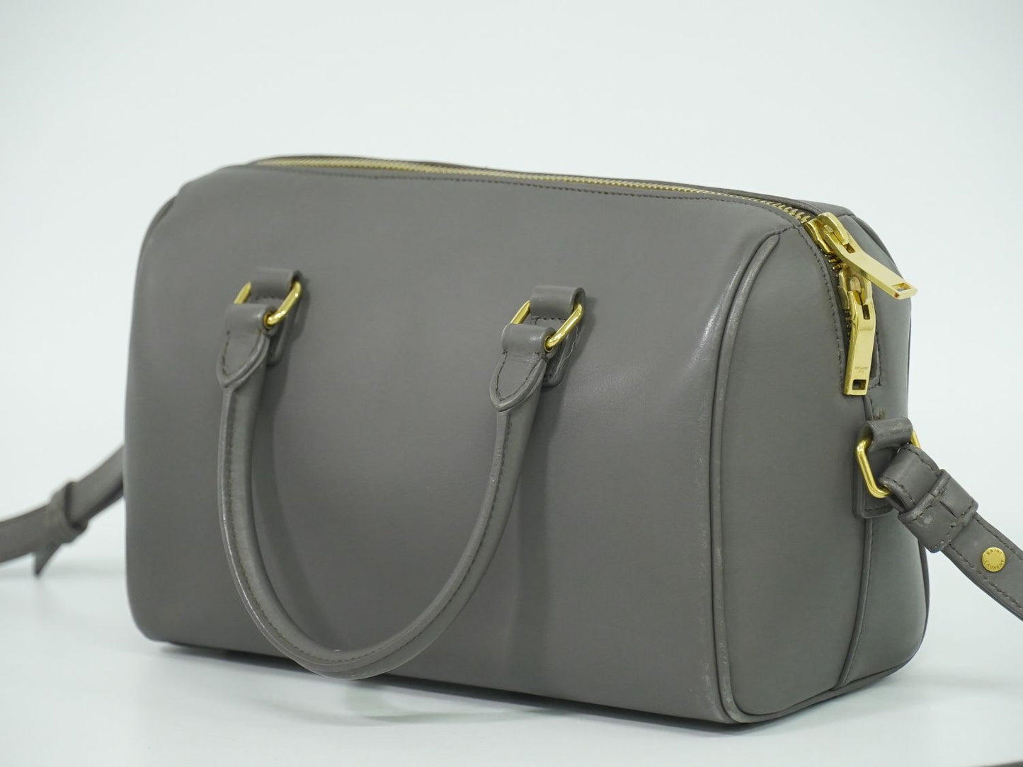 SAINT LAURENT ベイビーダッフル 2WAY ショルダーバッグ グレー