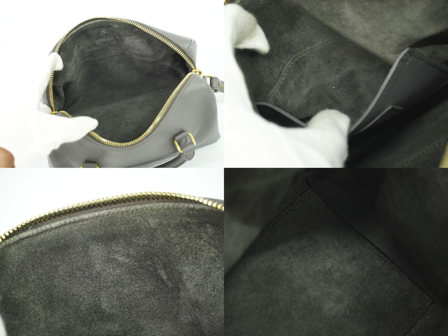 SAINT LAURENT ベイビーダッフル 2WAY ショルダーバッグ グレー