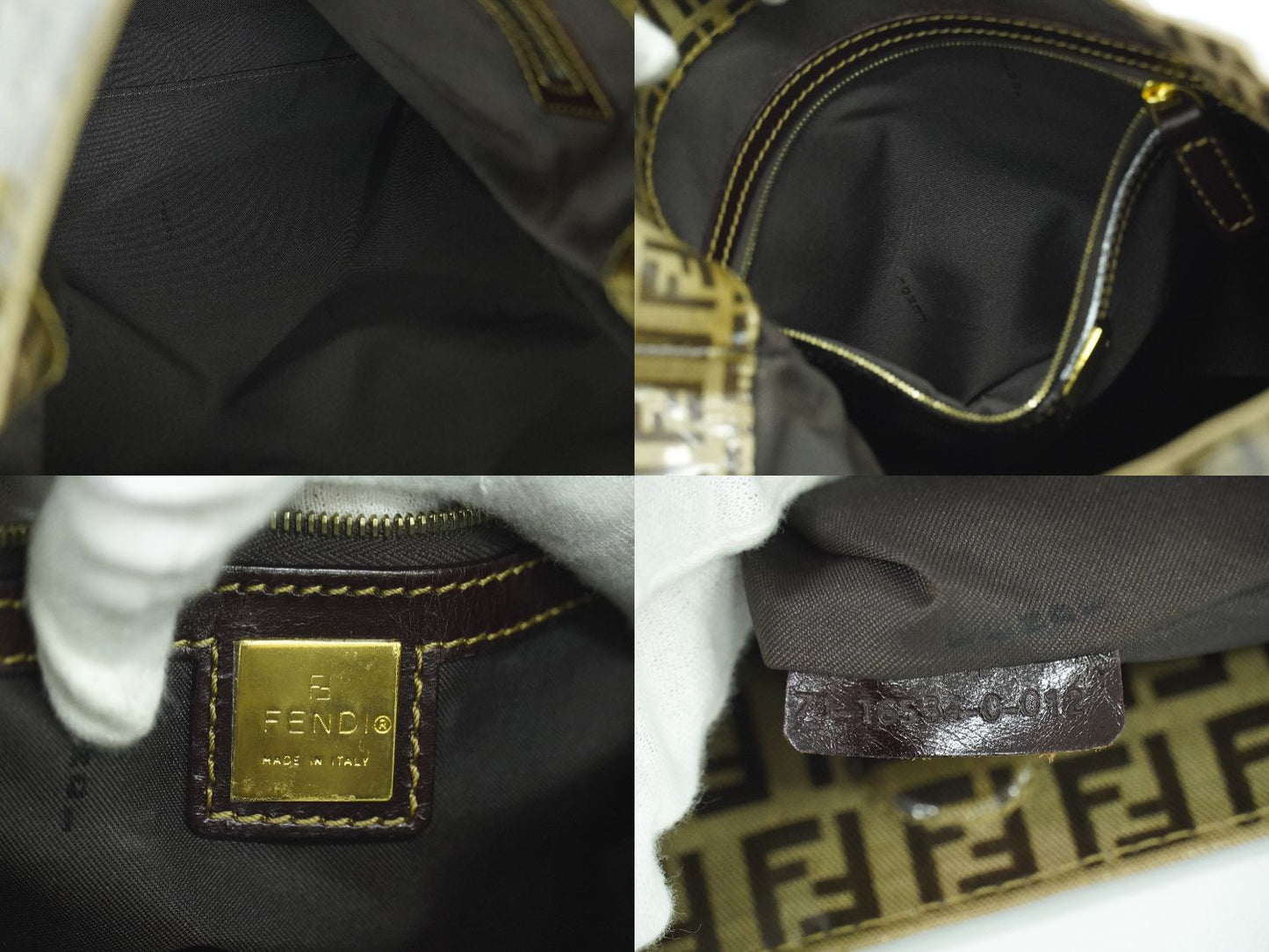 FENDI ズッキーノ ショルダーバッグ ベージュ