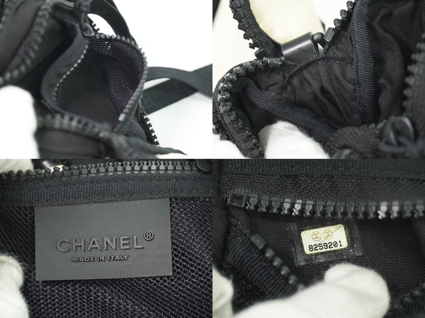CHANEL ココマーク スポーツライン ショルダーバッグ ベージュ ブラック