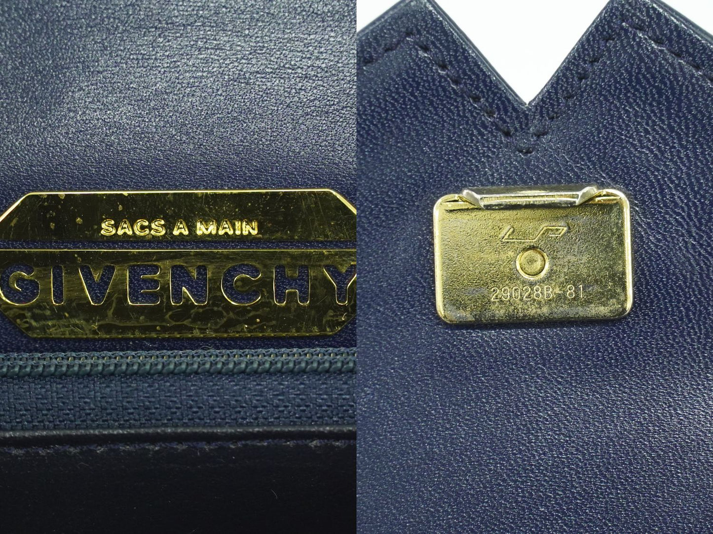 GIVENCHY ハンドバッグ ネイビー