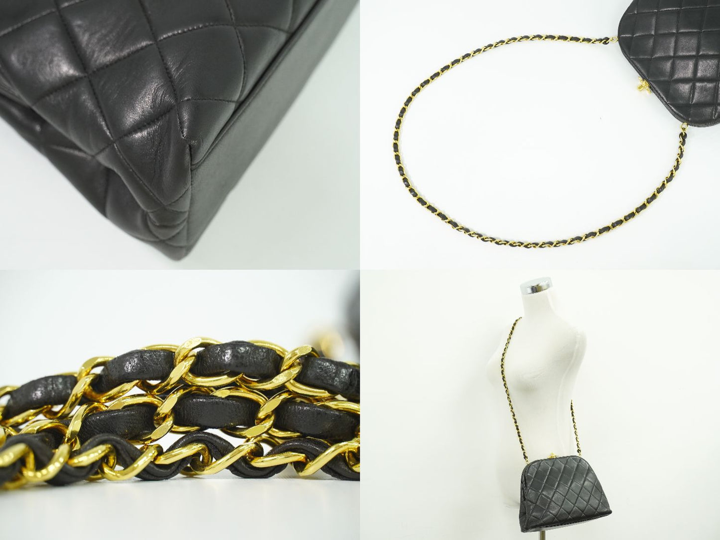 CHANEL ココマーク マトラッセ ショルダーバッグ ブラック