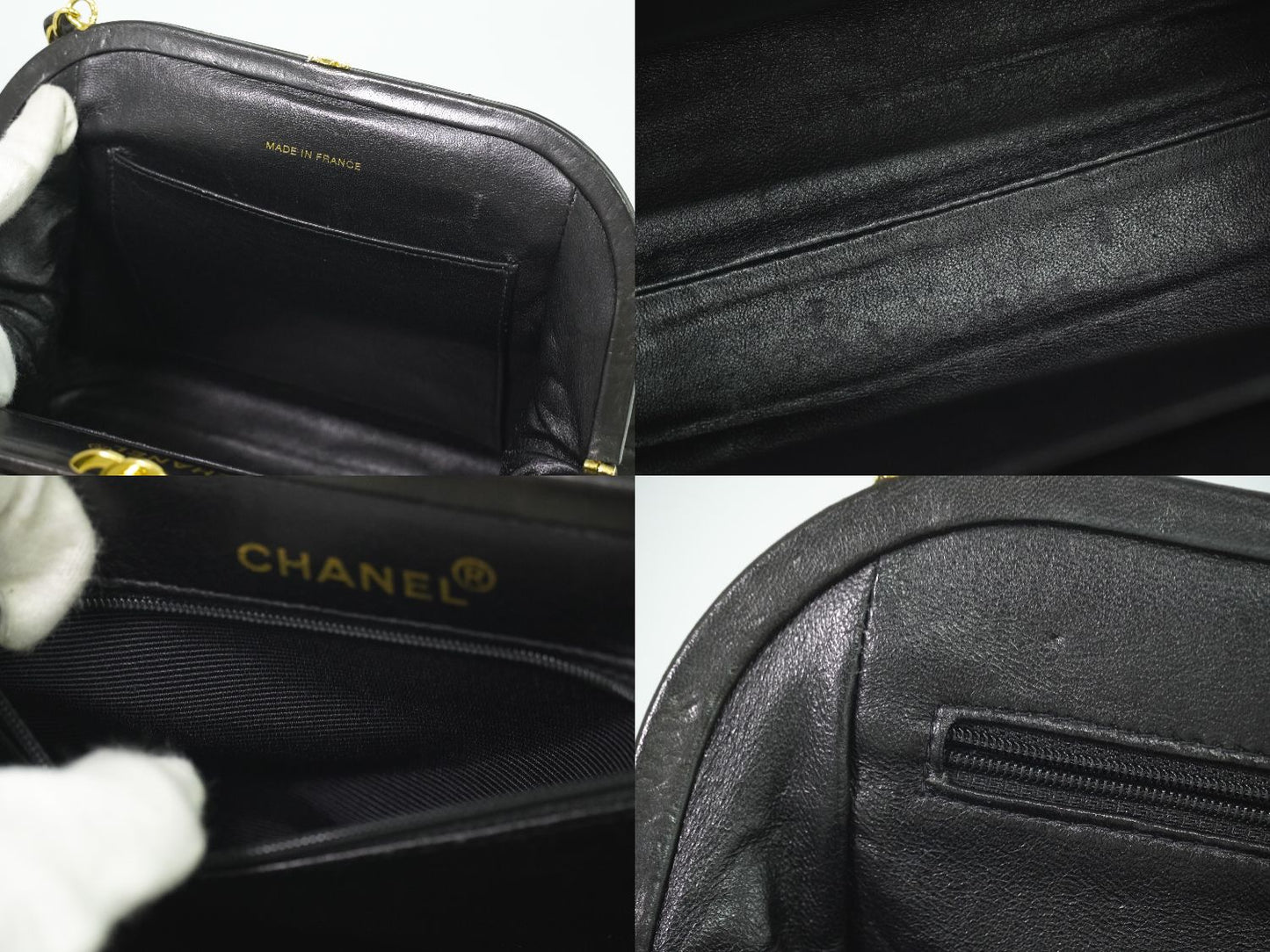 CHANEL ココマーク マトラッセ ショルダーバッグ ブラック
