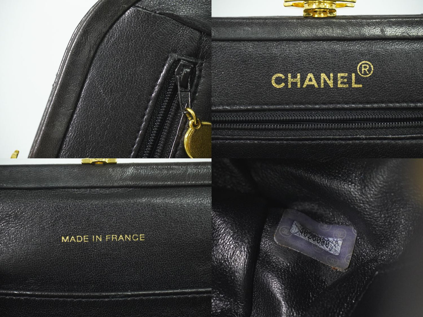 CHANEL ココマーク マトラッセ ショルダーバッグ ブラック