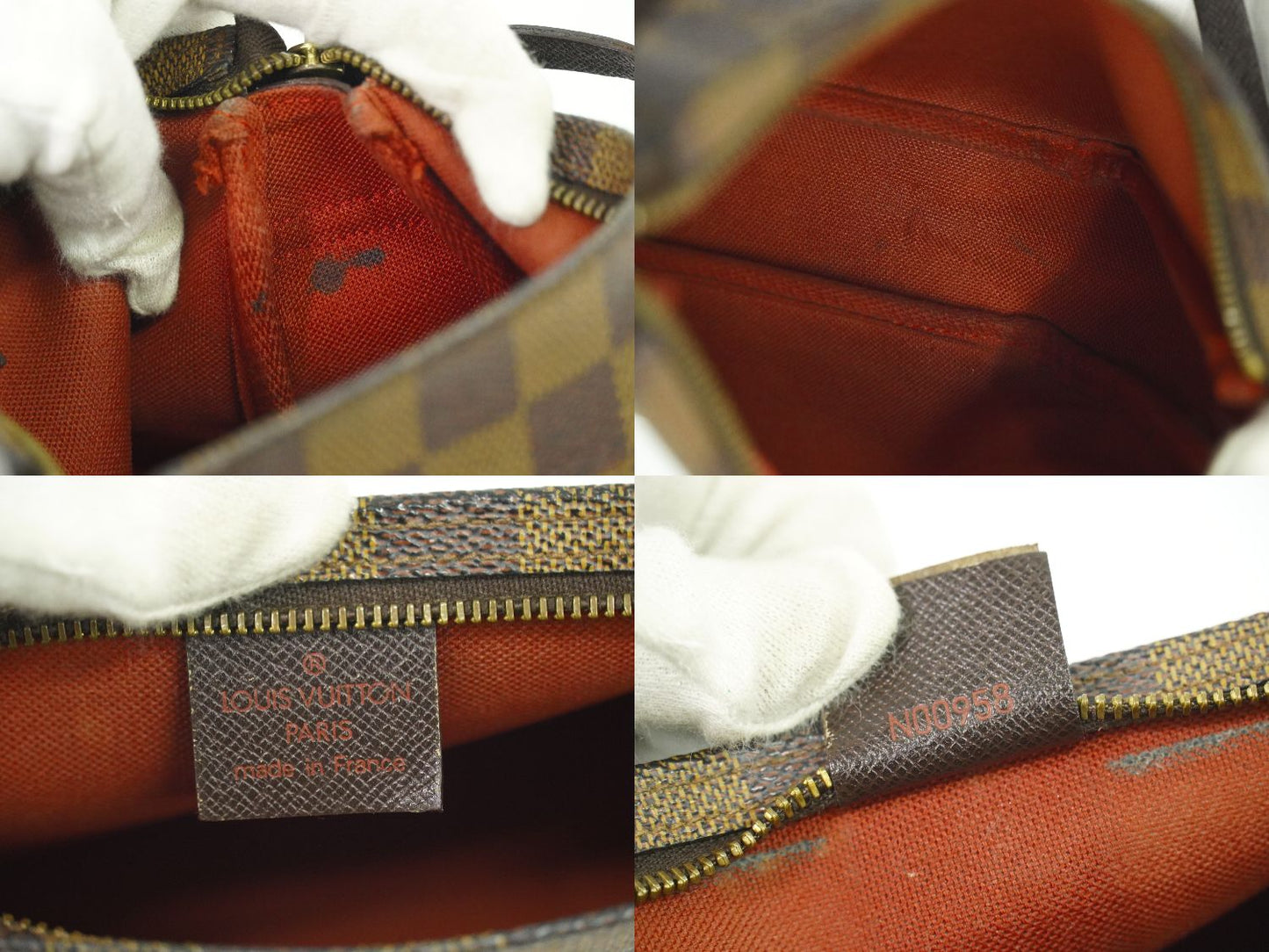LOUIS VUITTON トゥルースメイクアップ ダミエ エベヌ アクセサリーポーチ N51982