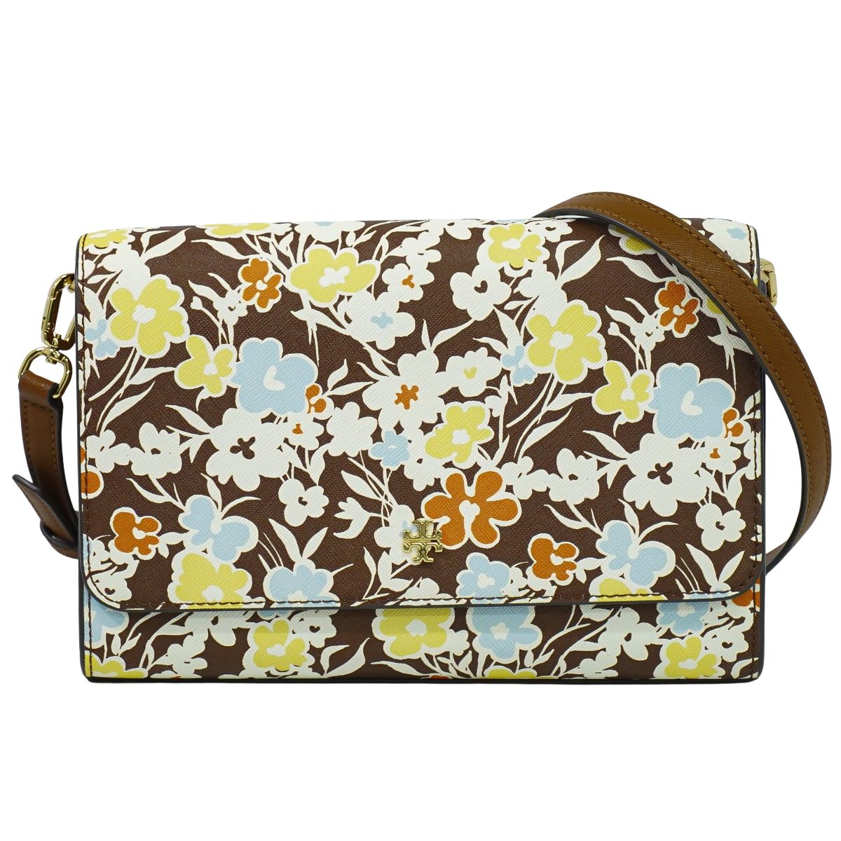 TORY BURCH ショルダーバッグ ブラウン マルチカラー