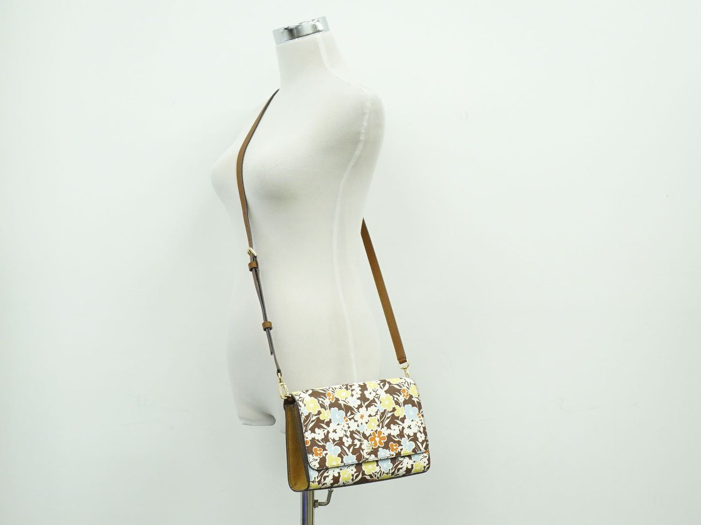 TORY BURCH ショルダーバッグ ブラウン マルチカラー