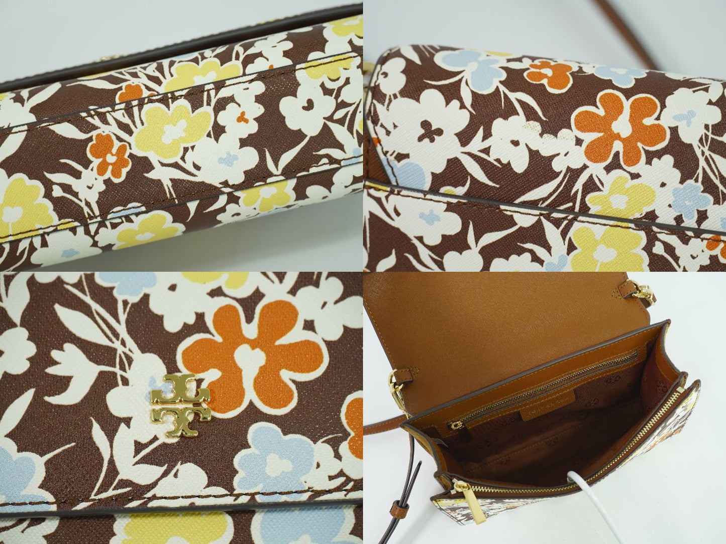 TORY BURCH ショルダーバッグ ブラウン マルチカラー