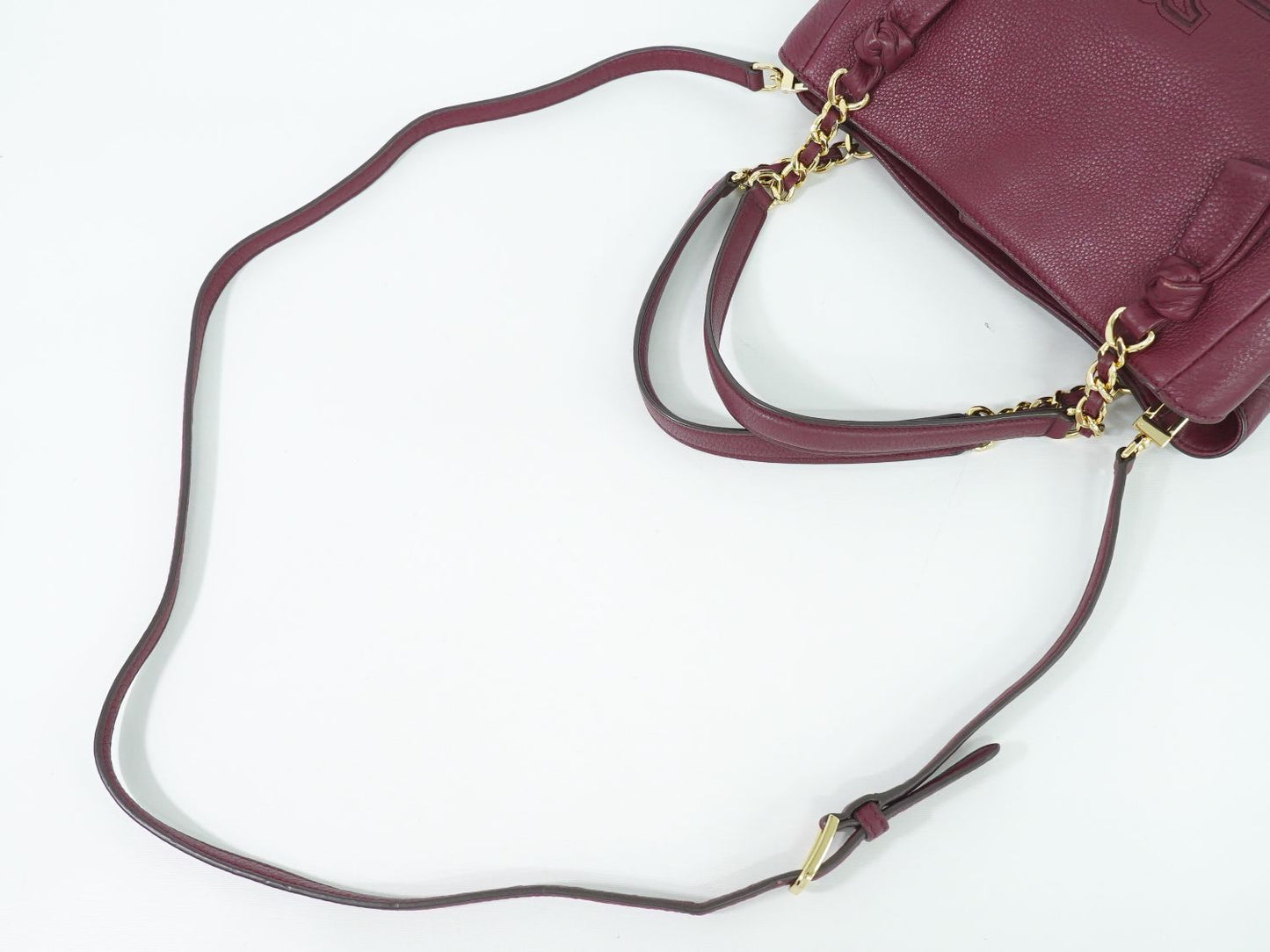 TORY BURCH 2WAY ショルダーバッグ ボルドー