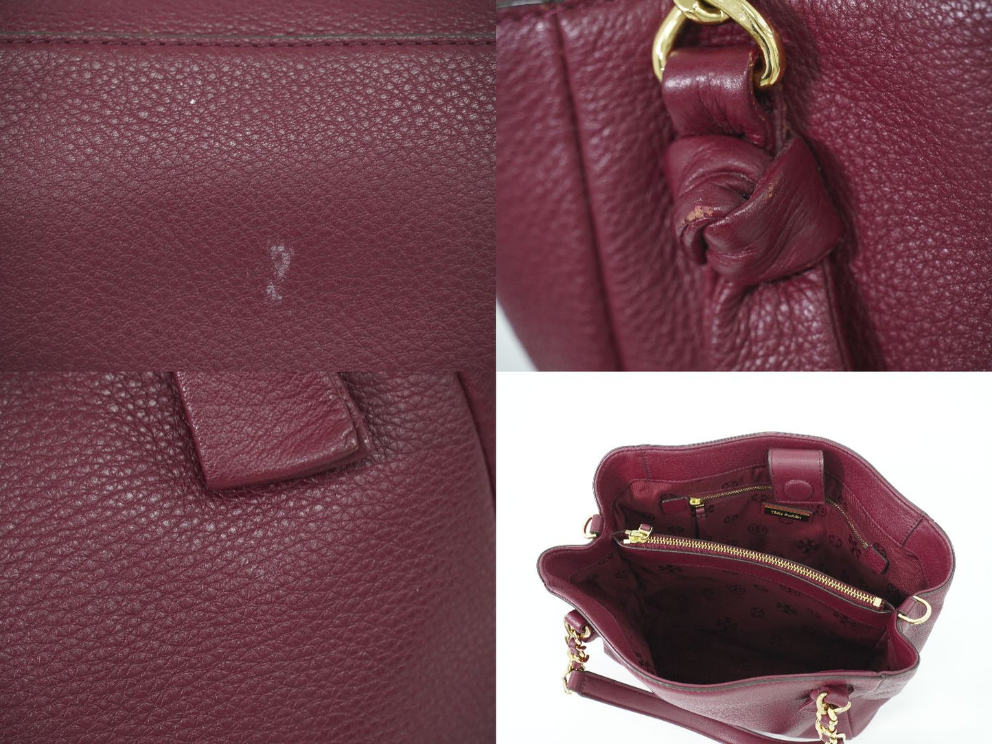 TORY BURCH 2WAY ショルダーバッグ ボルドー