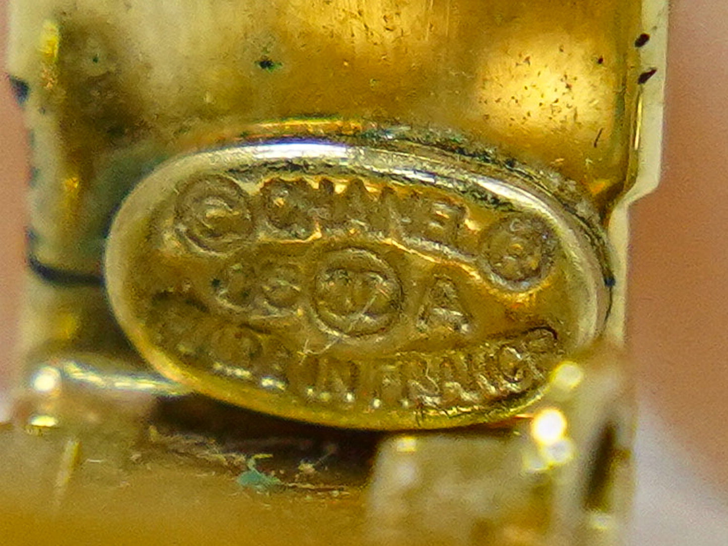 CHANEL ココマーク フラワー モチーフ イヤリング ゴールド ピンク