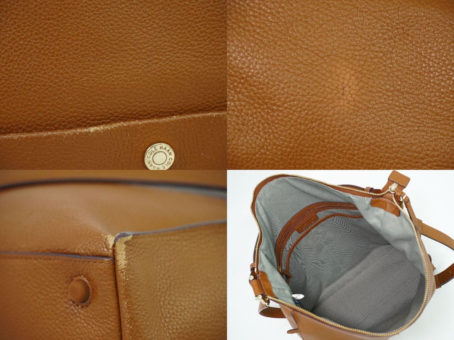 COLE HAAN 2WAY ショルダーバッグ ブラウン