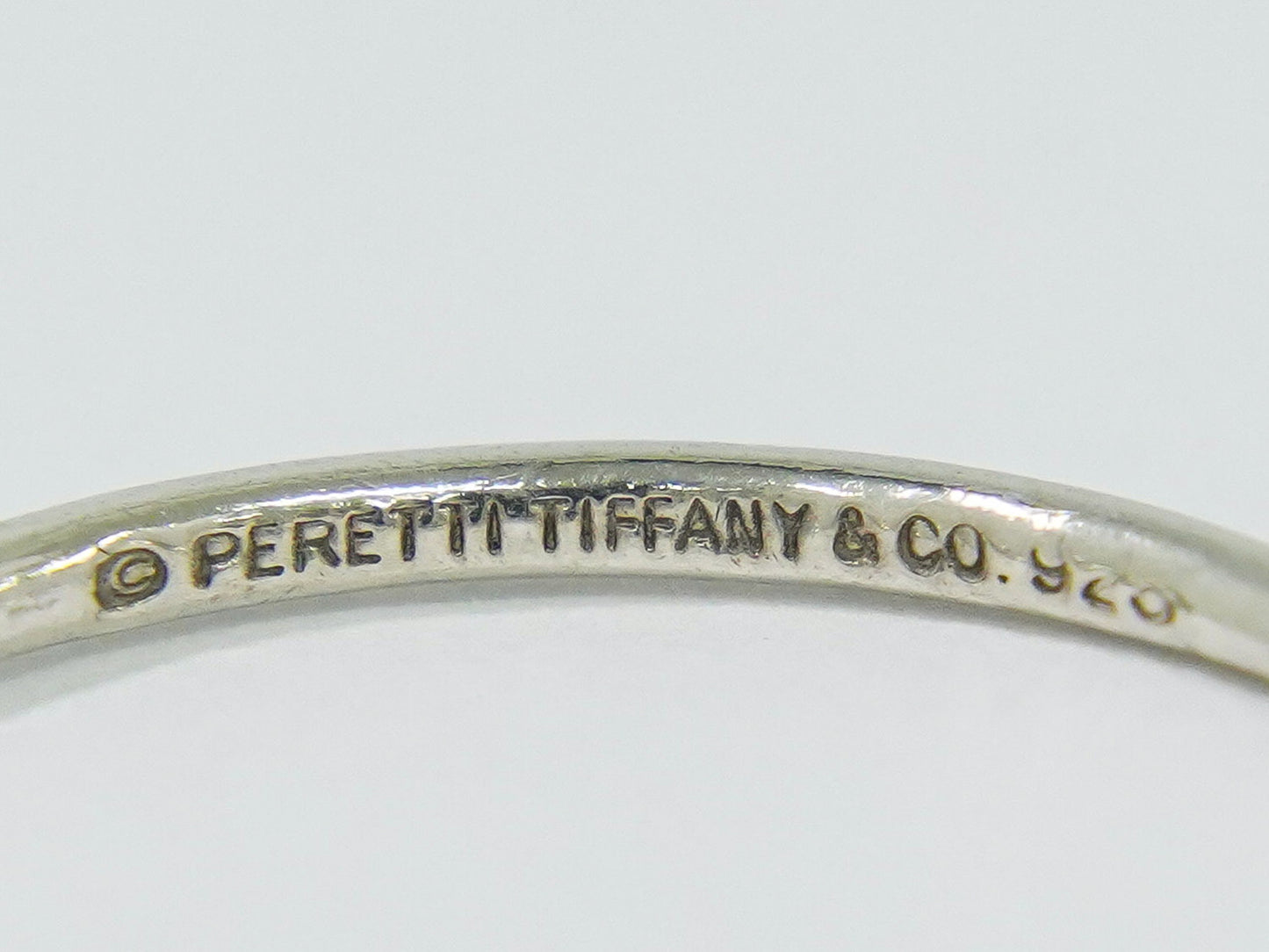 TIFFANY & Co. ティアドロップ 925 リング 10号 シルバー