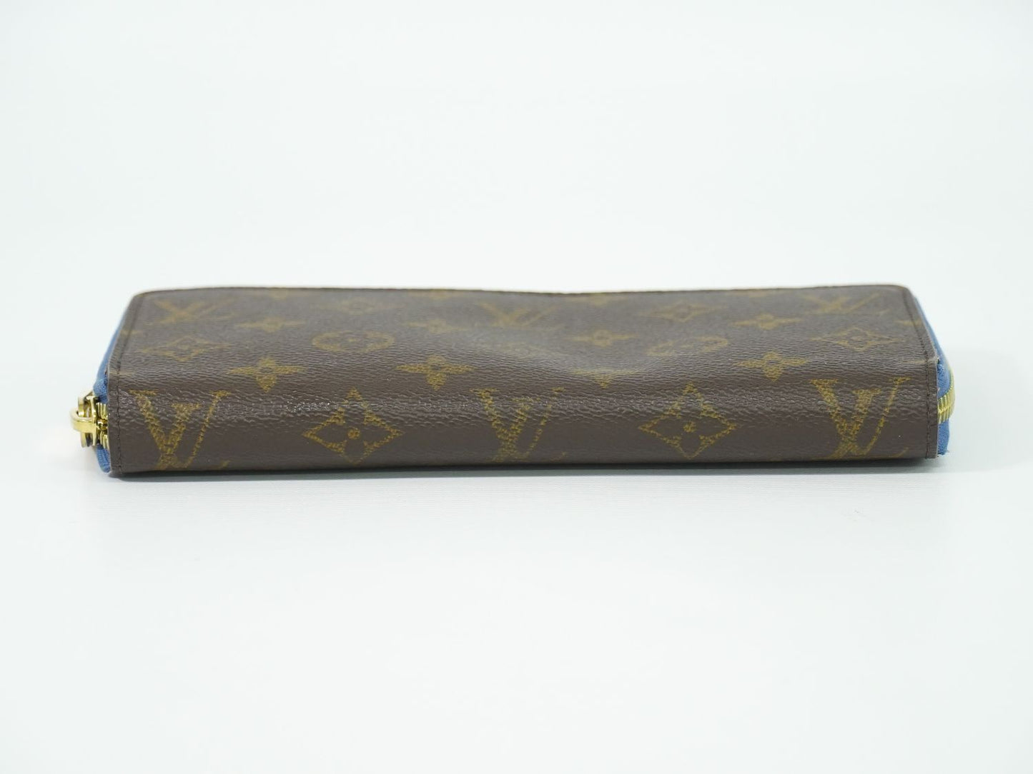 LOUIS VUITTON ジッピーウォレット モノグラム 長財布 ブラウン ブルー M63894