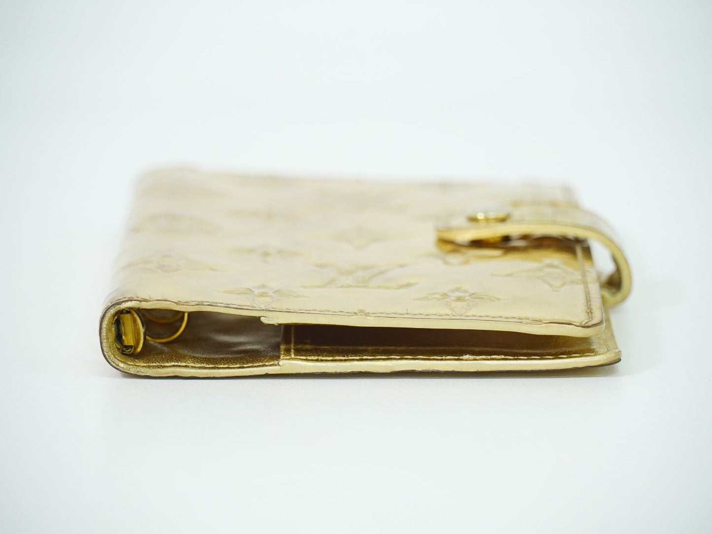 LOUIS VUITTON アジェンダ PM モノグラム ミロワール 手帳カバー ゴールド R20962