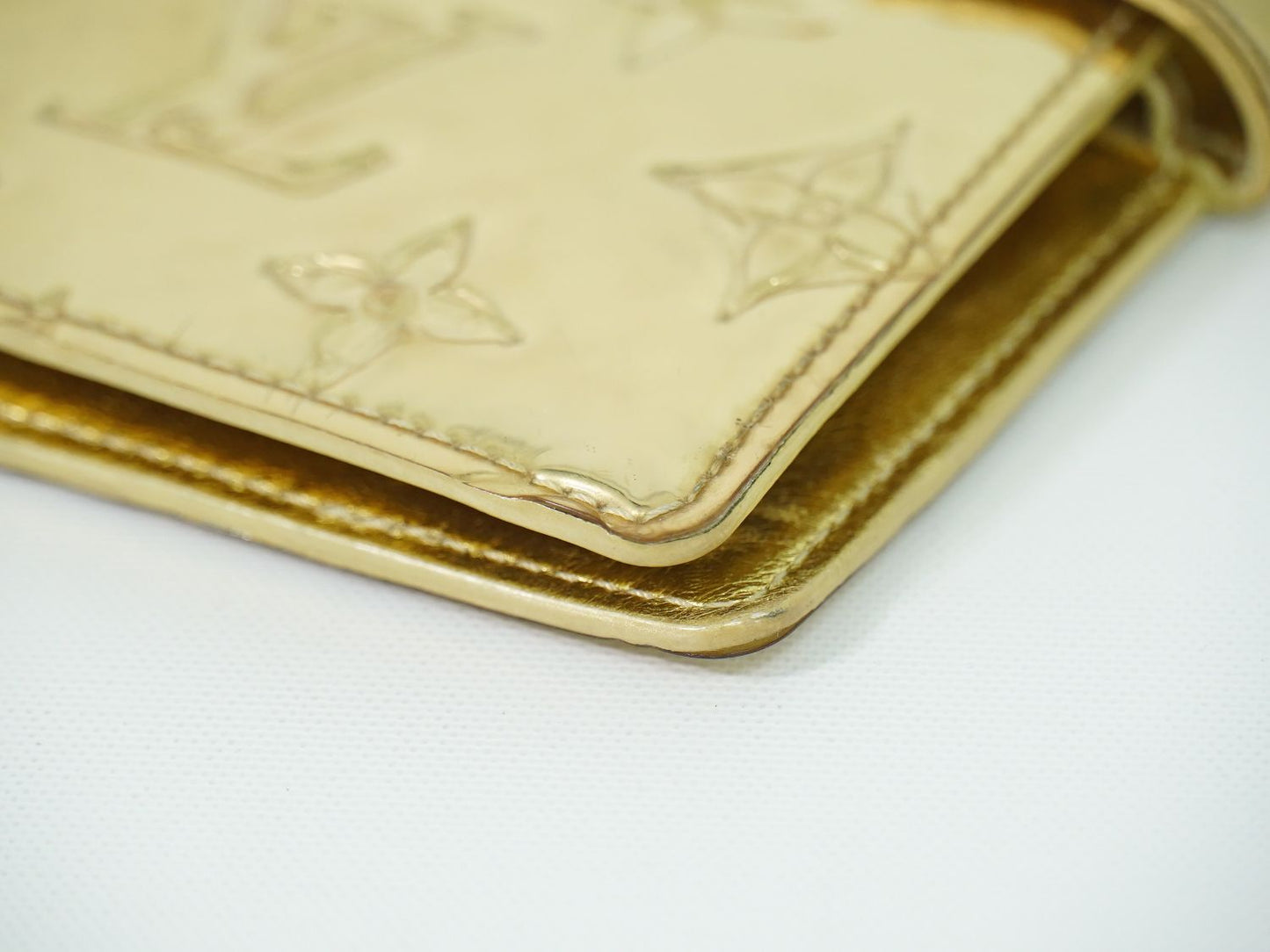 LOUIS VUITTON アジェンダ PM モノグラム ミロワール 手帳カバー ゴールド R20962