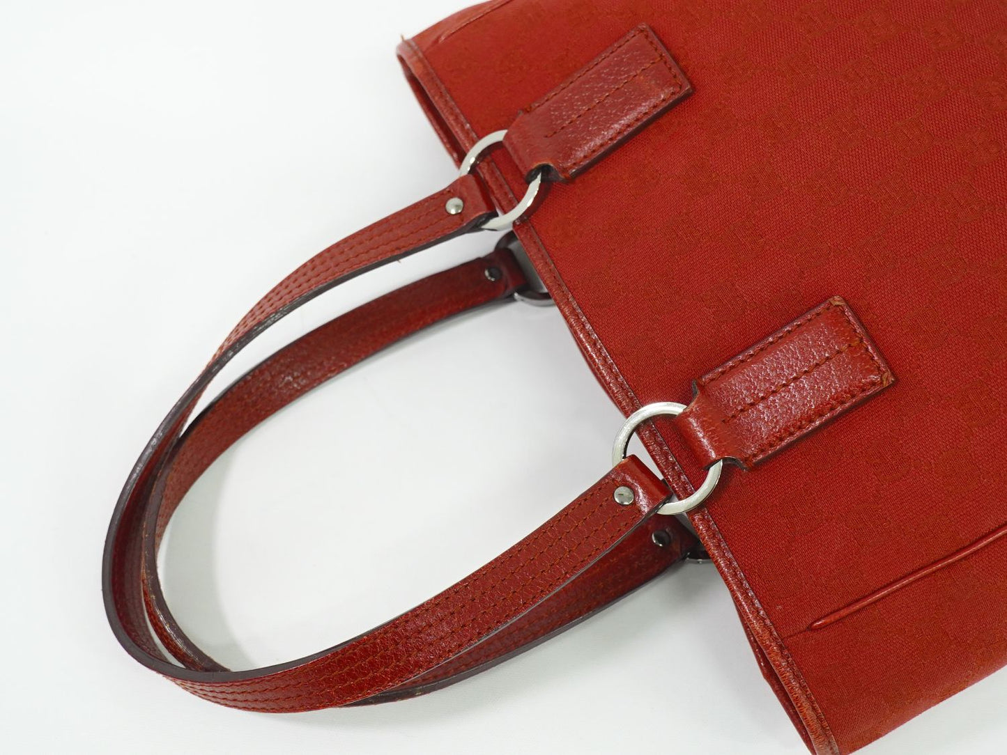 GUCCI GGキャンバス トートバッグ レッド 113019