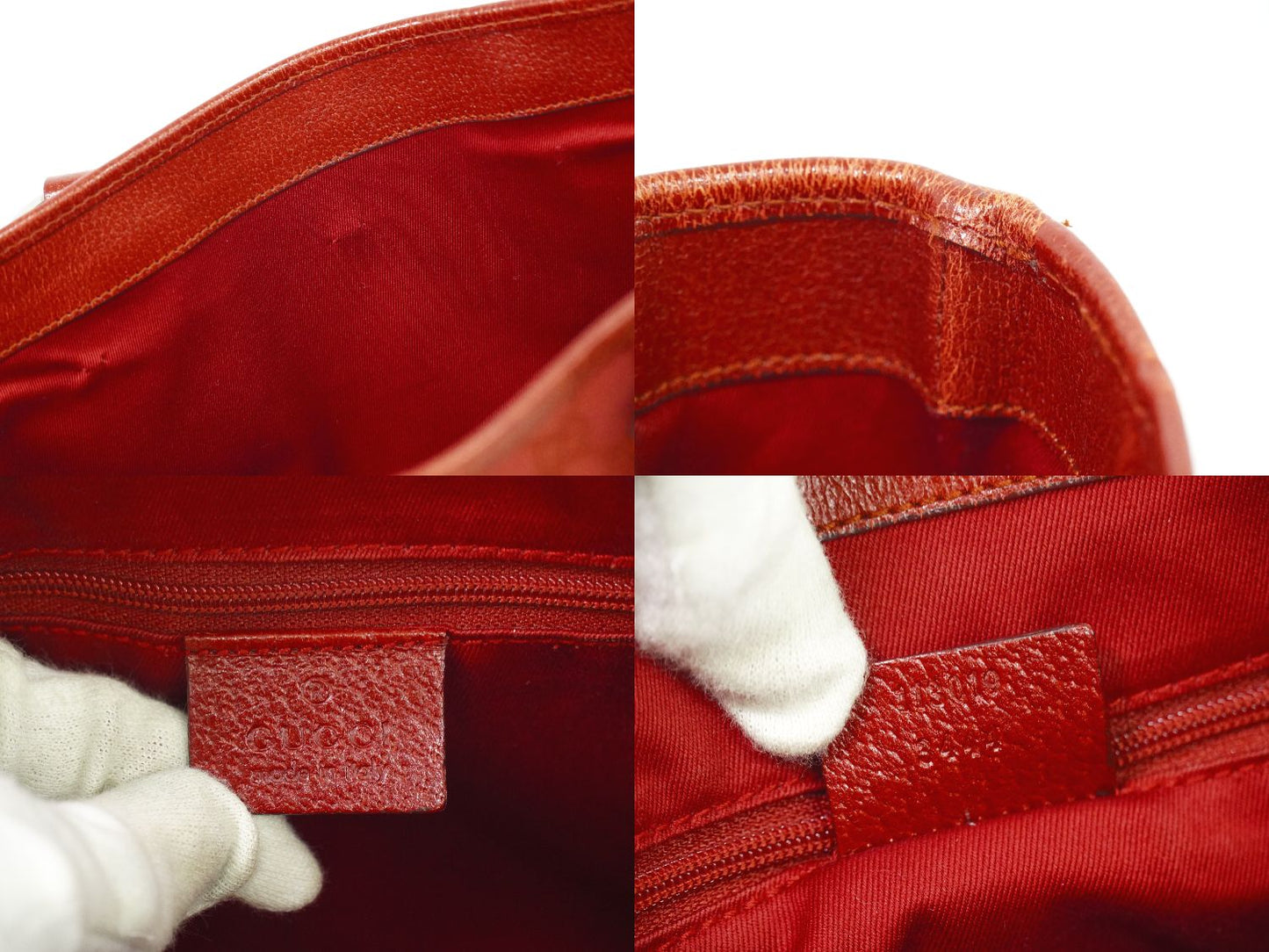 GUCCI GGキャンバス トートバッグ レッド 113019