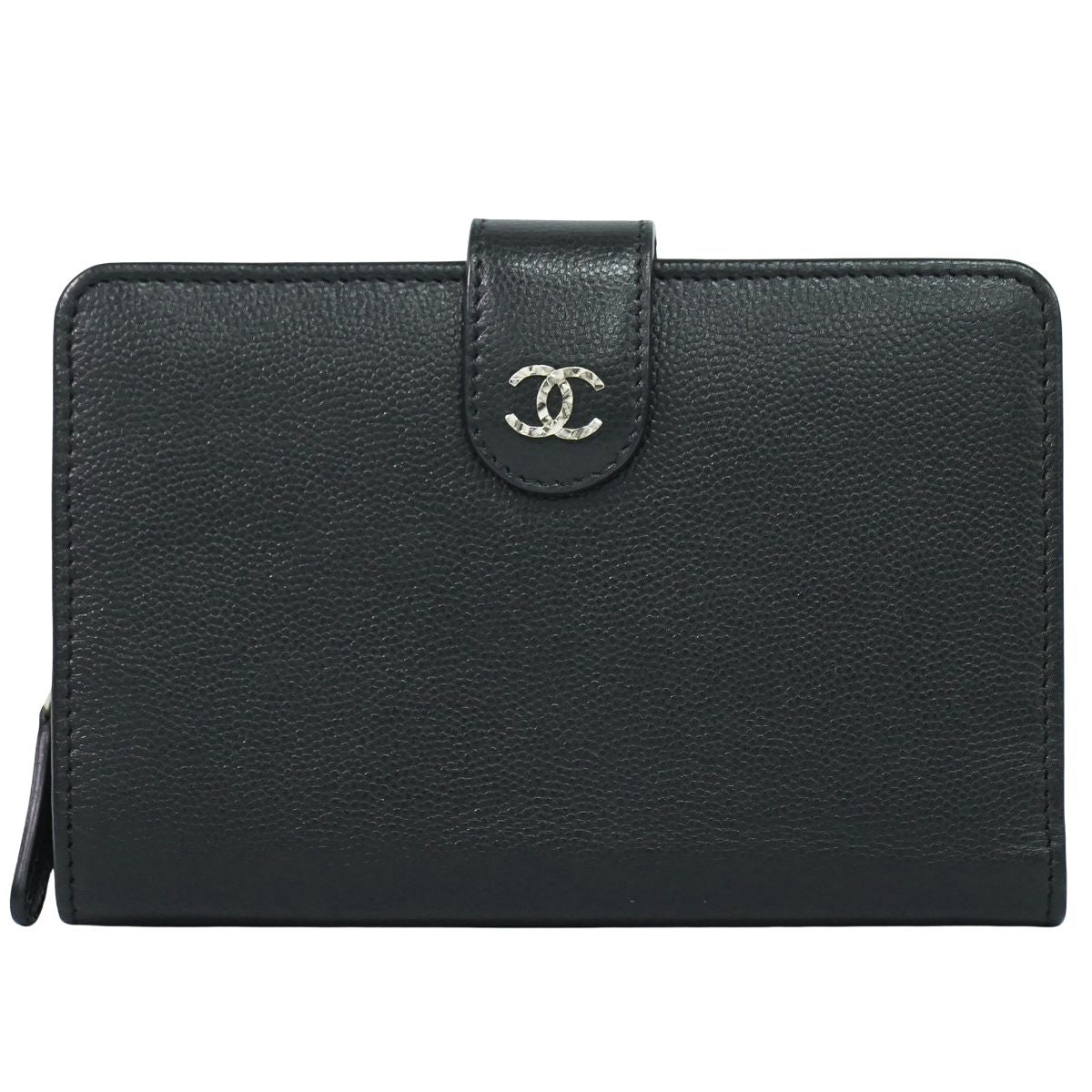 CHANEL ココマーク 折財布 ブラック