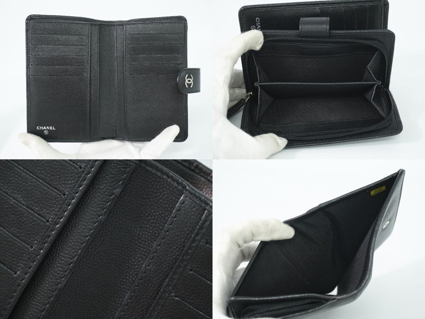 CHANEL ココマーク 折財布 ブラック