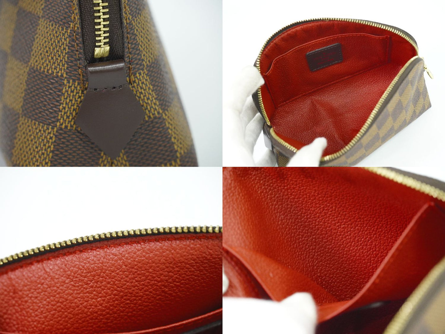 LOUIS VUITTON ポシェット コスメティック ダミエ エベヌ ポーチ N47516
