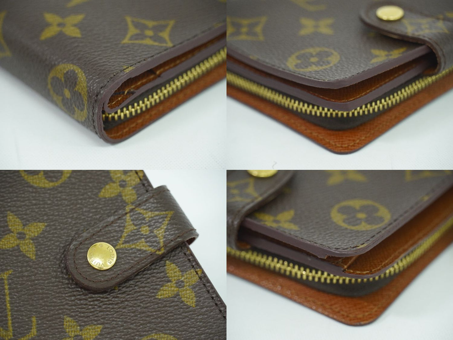LOUIS VUITTON コンパクトジップ モノグラム 折財布 M61667