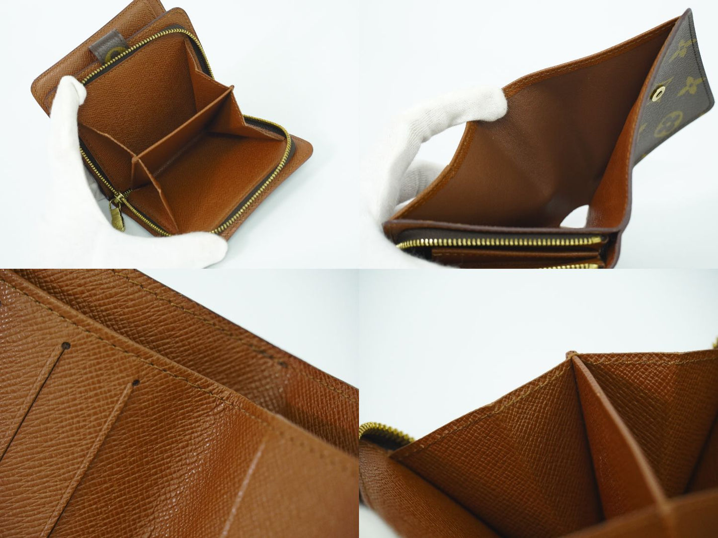 LOUIS VUITTON コンパクトジップ モノグラム 折財布 M61667