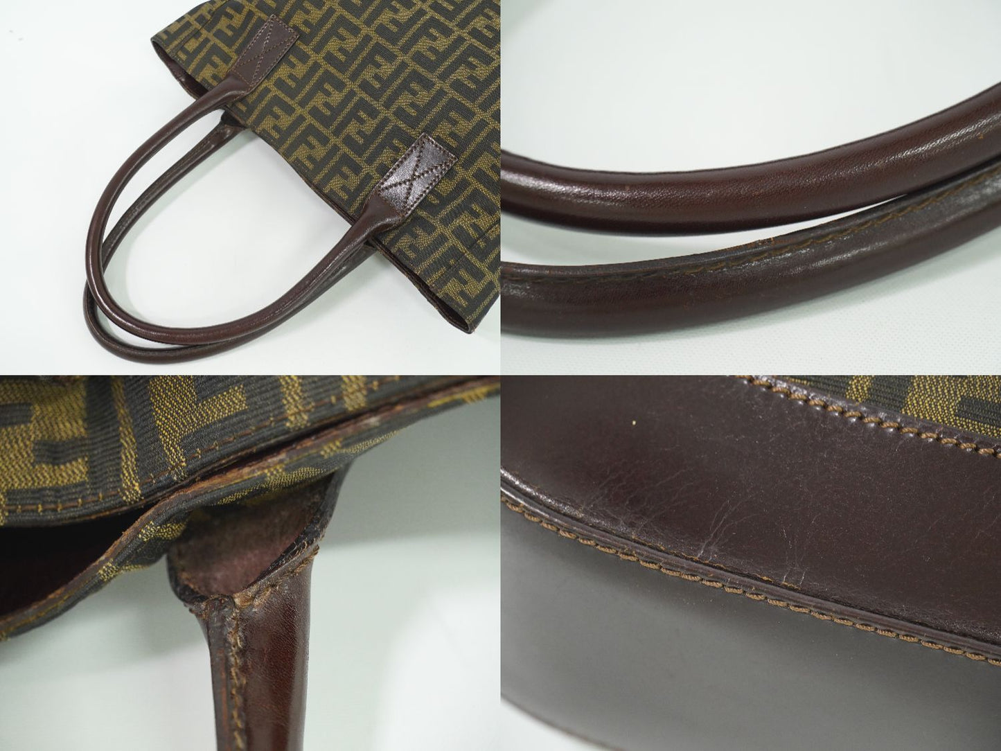 FENDI ズッカ トートバッグ ブラウン 16328