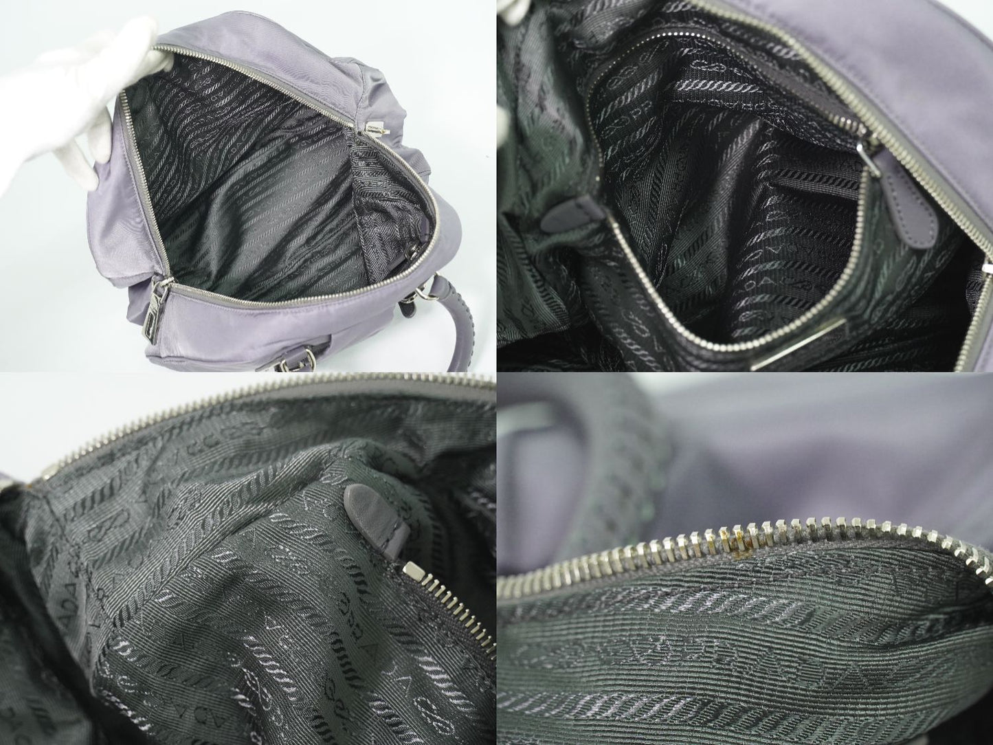 PRADA ハンドバッグ グレー