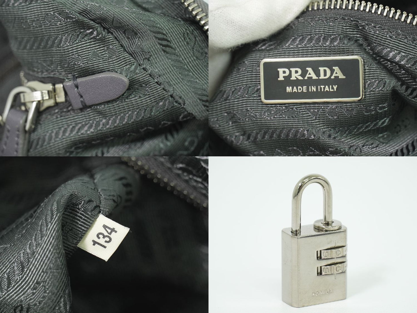 PRADA ハンドバッグ グレー