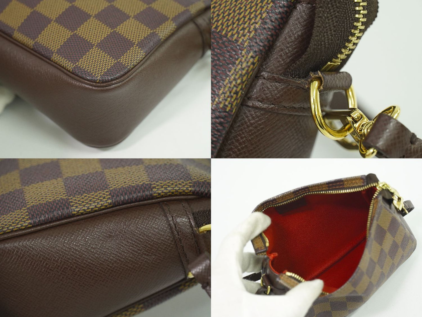 LOUIS VUITTON トゥルースメイクアップ ダミエ エベヌ アクセサリーポーチ N51982