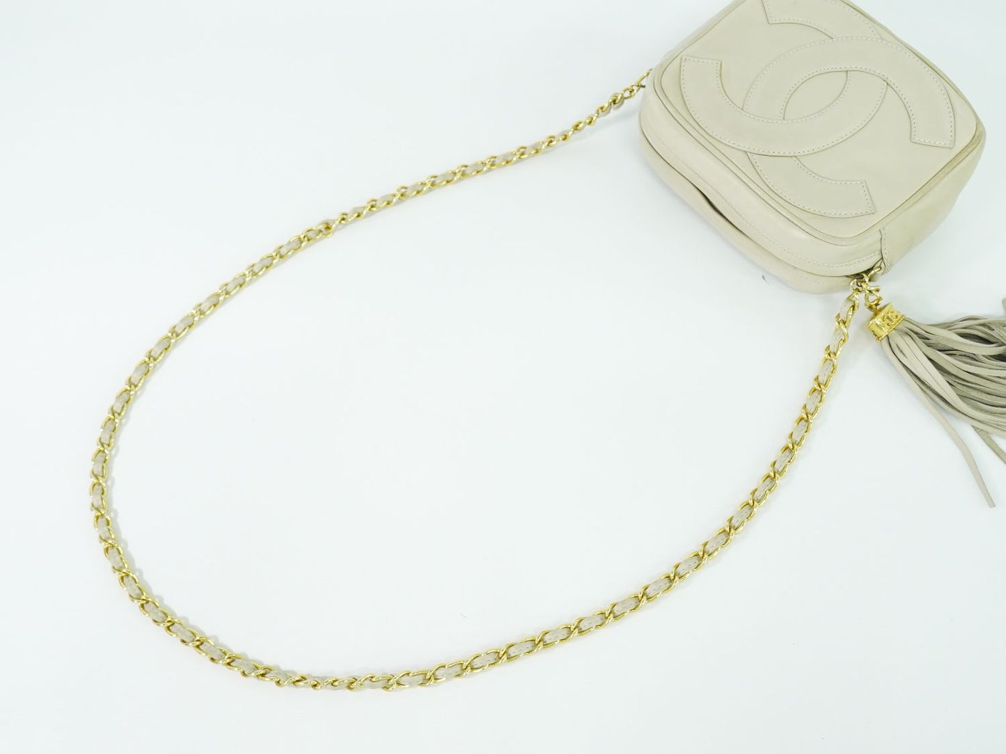 CHANEL デカ ココマーク ショルダーバッグ ベージュ