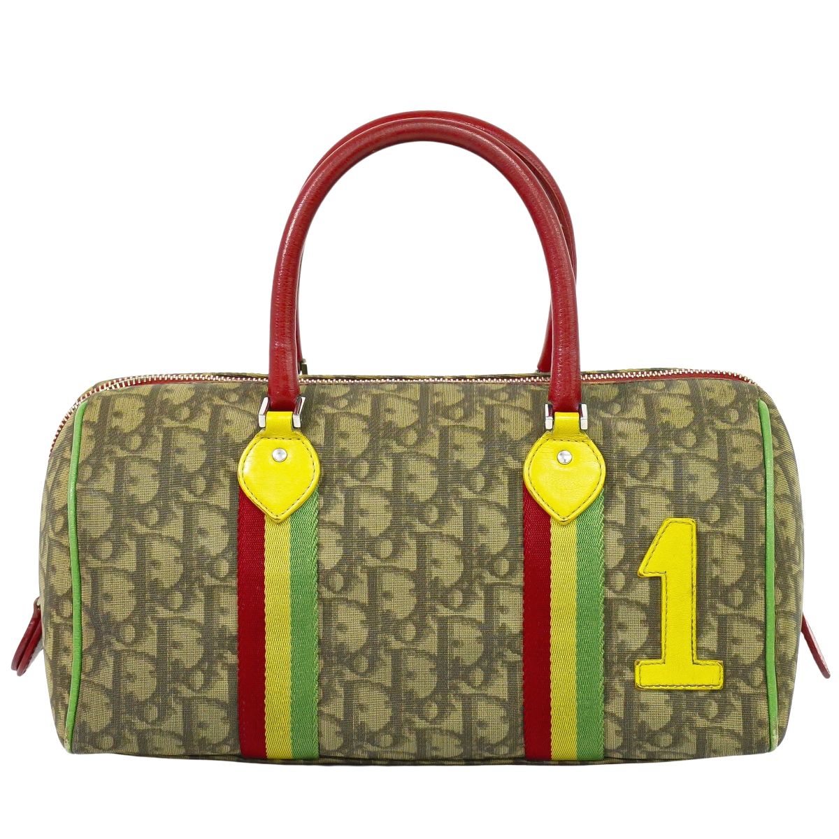 Christian Dior トロッター ラスタ ミニ ボストンバッグ ブラウン