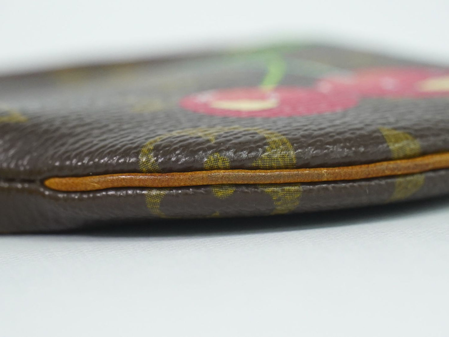 LOUIS VUITTON ポルトモネロン モノグラム チェリー 村上隆 コインケース ブラウン レッド M95043
