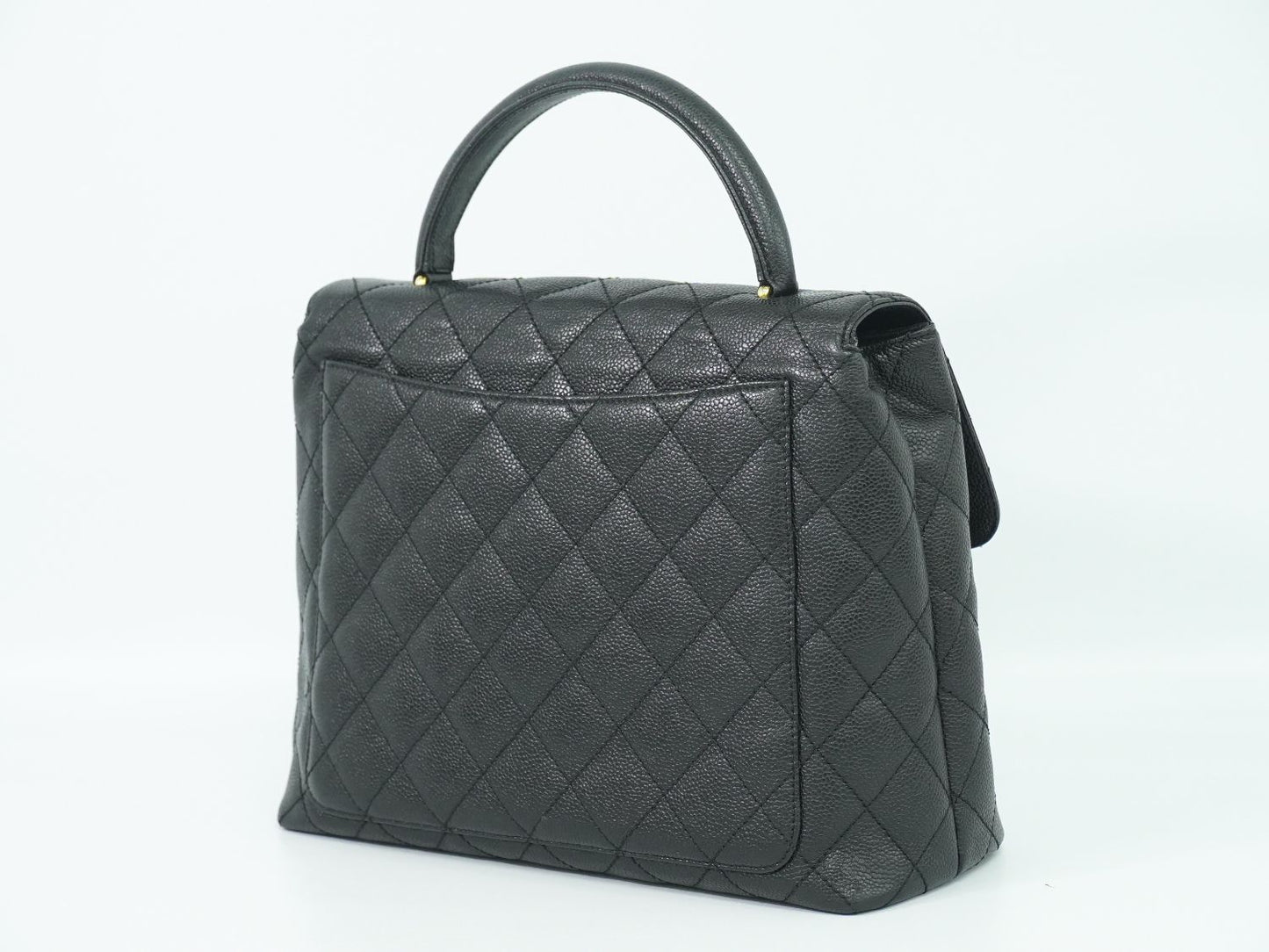 CHANEL ココマーク マトラッセ ハンドバッグ ブラック