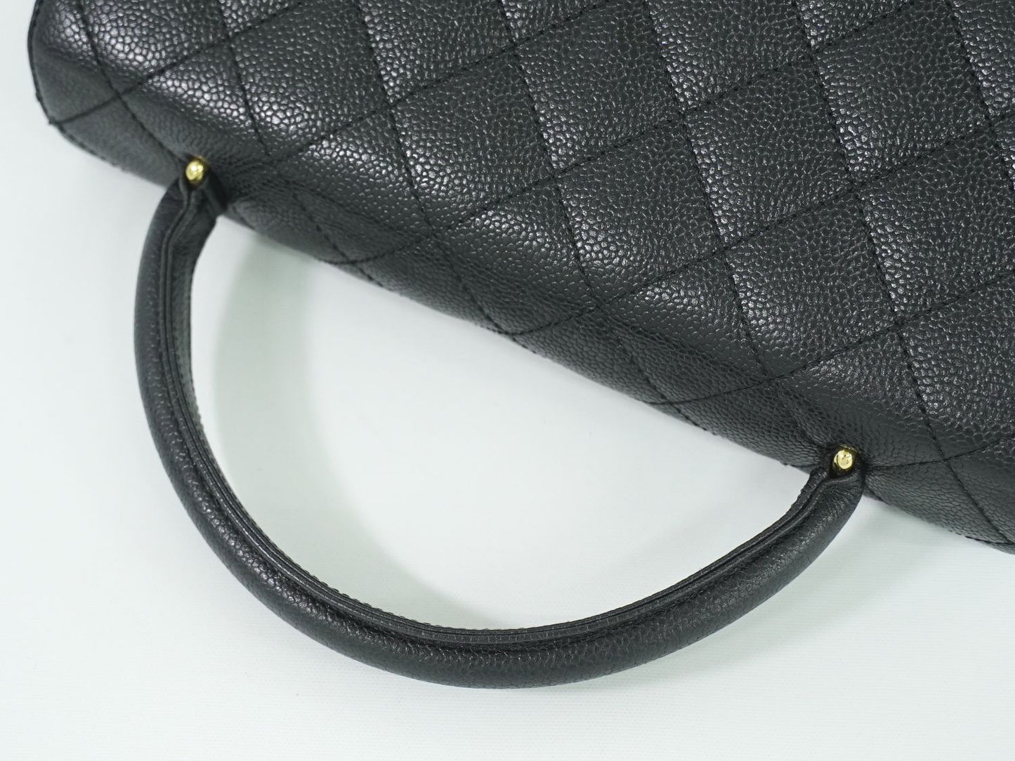 CHANEL ココマーク マトラッセ ハンドバッグ ブラック