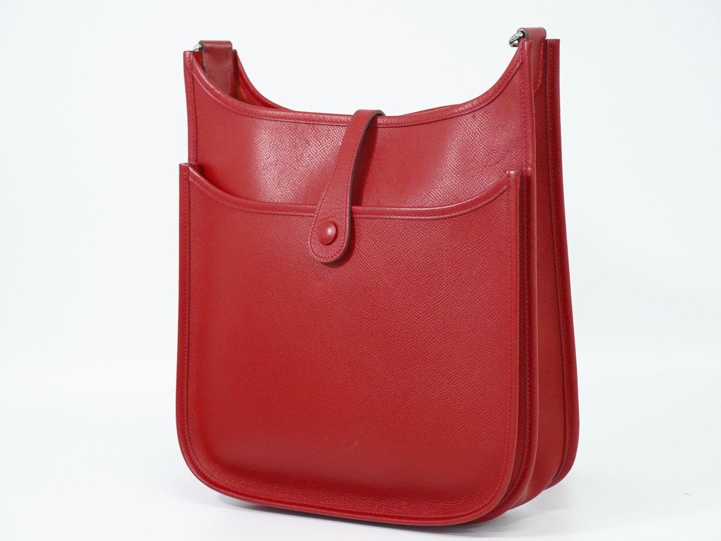 HERMES エヴリン 2 ショルダーバッグ □J刻 レッド