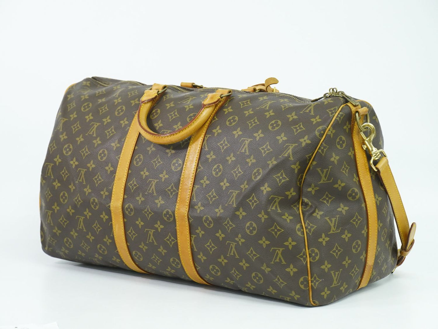 LOUIS VUITTON キーポルバンドリエール 55 モノグラム 2WAY ボストンバッグ M41414