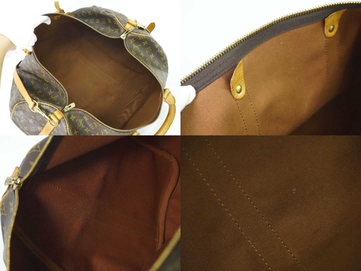 LOUIS VUITTON キーポルバンドリエール 55 モノグラム 2WAY ボストンバッグ M41414